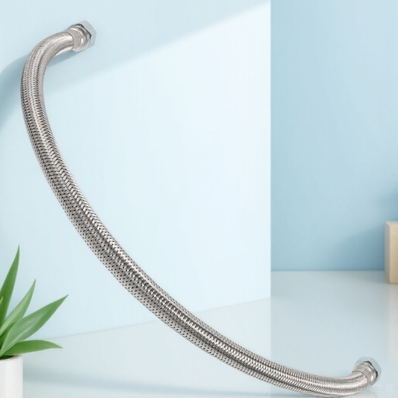 Flexible Hose Braided - Luftkompressor-Leitschlauch, Edelstahl, geflochten, robust, flexibel, Ersatzteil
