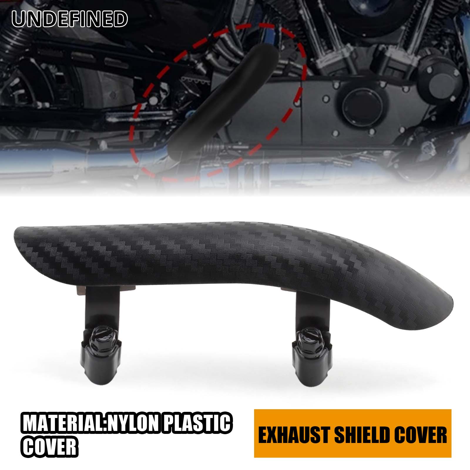 Plastic Pipe Clip - Universal Motorrad Auspuff Hitzeschild Abdeckung Schalldämpfer