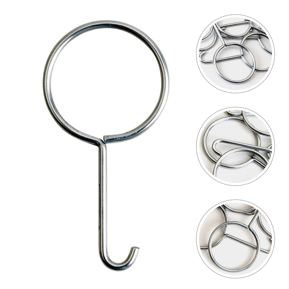 Drain Pipe Clip - 10-teiliger Hakenabzieher, Abflussgitter, Heber, Duschhebewerkzeuge, Edelstahl,
