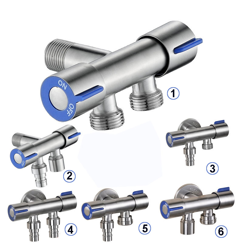 Toilet Fill Valve - G1/2 304 Edelstahlventile, Ein Eingang, Zwei