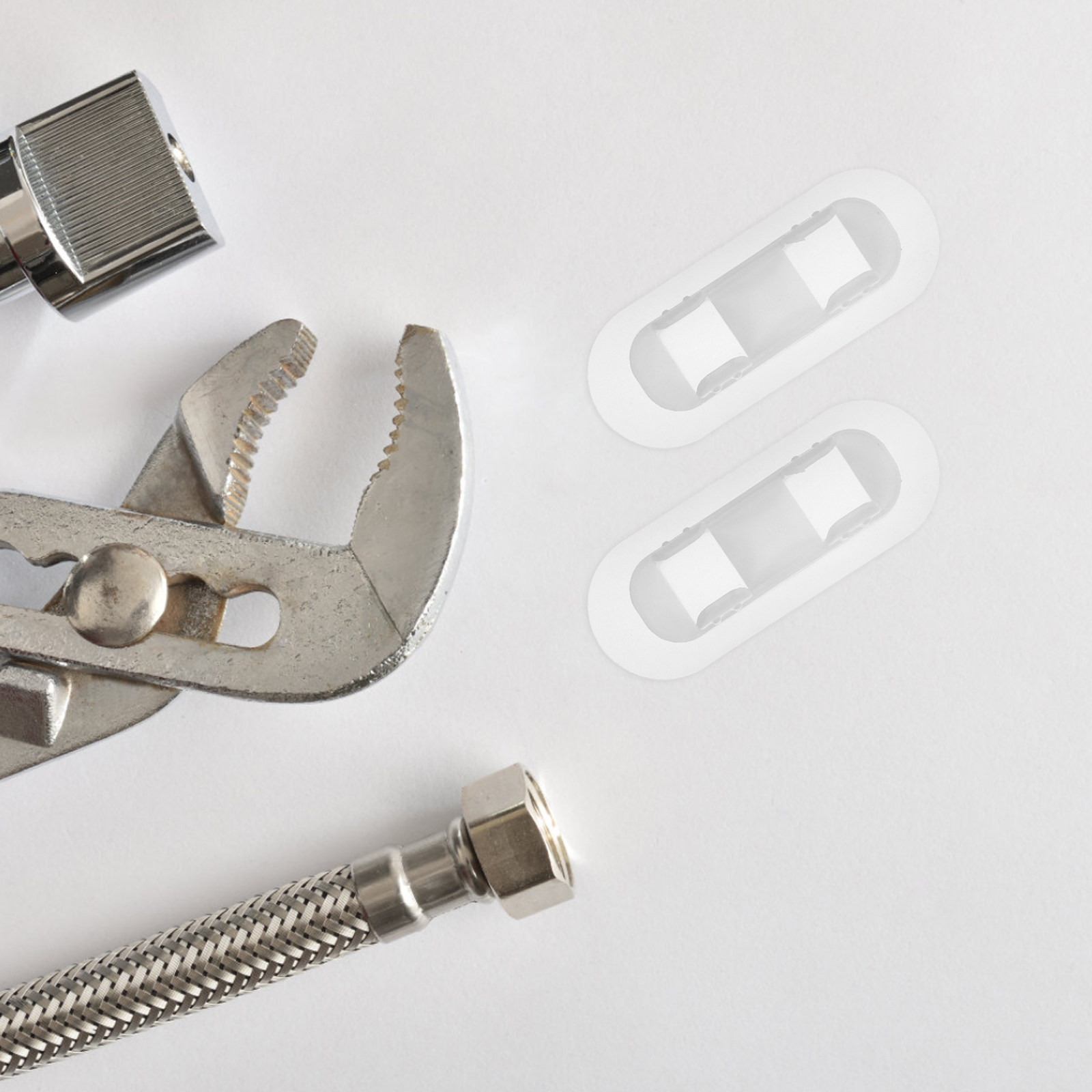Drain Pipe Clip - 20 Stück selbstklebende Rohrschellen, feste Halterung,