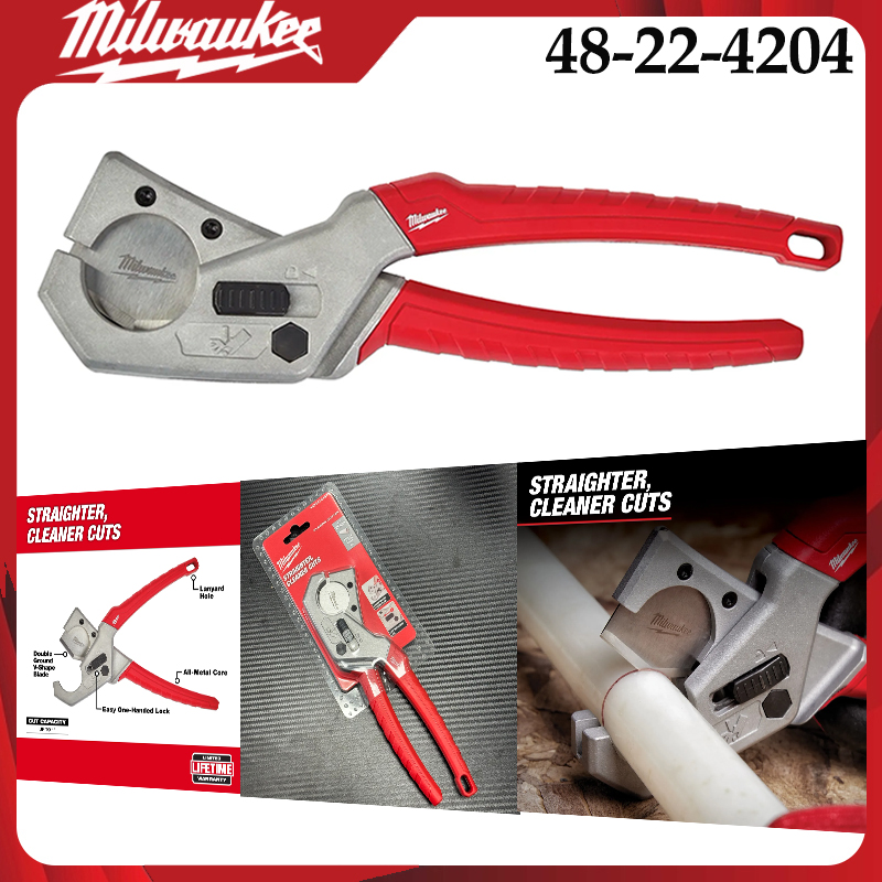 Pipe Cutter Ratchet - Milwaukee 48-22-4204 Ratschenrohrschneider für PVC-Rohre, 1