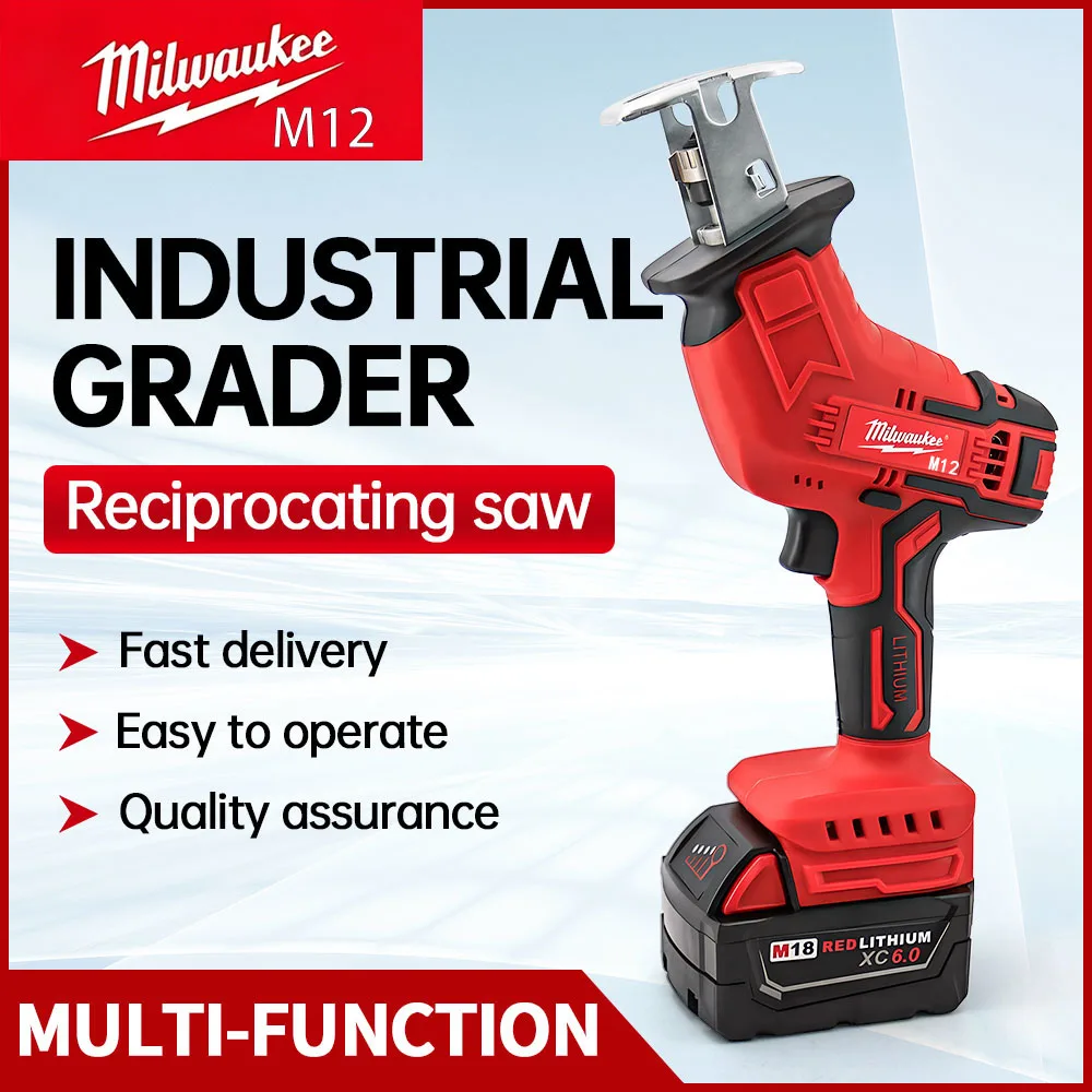 Milwaukee Drill Sawzall - Milwaukee M12 18V Akku-Säbelsäge, bürstenlos, 3000